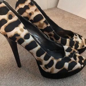 Leopard print heels